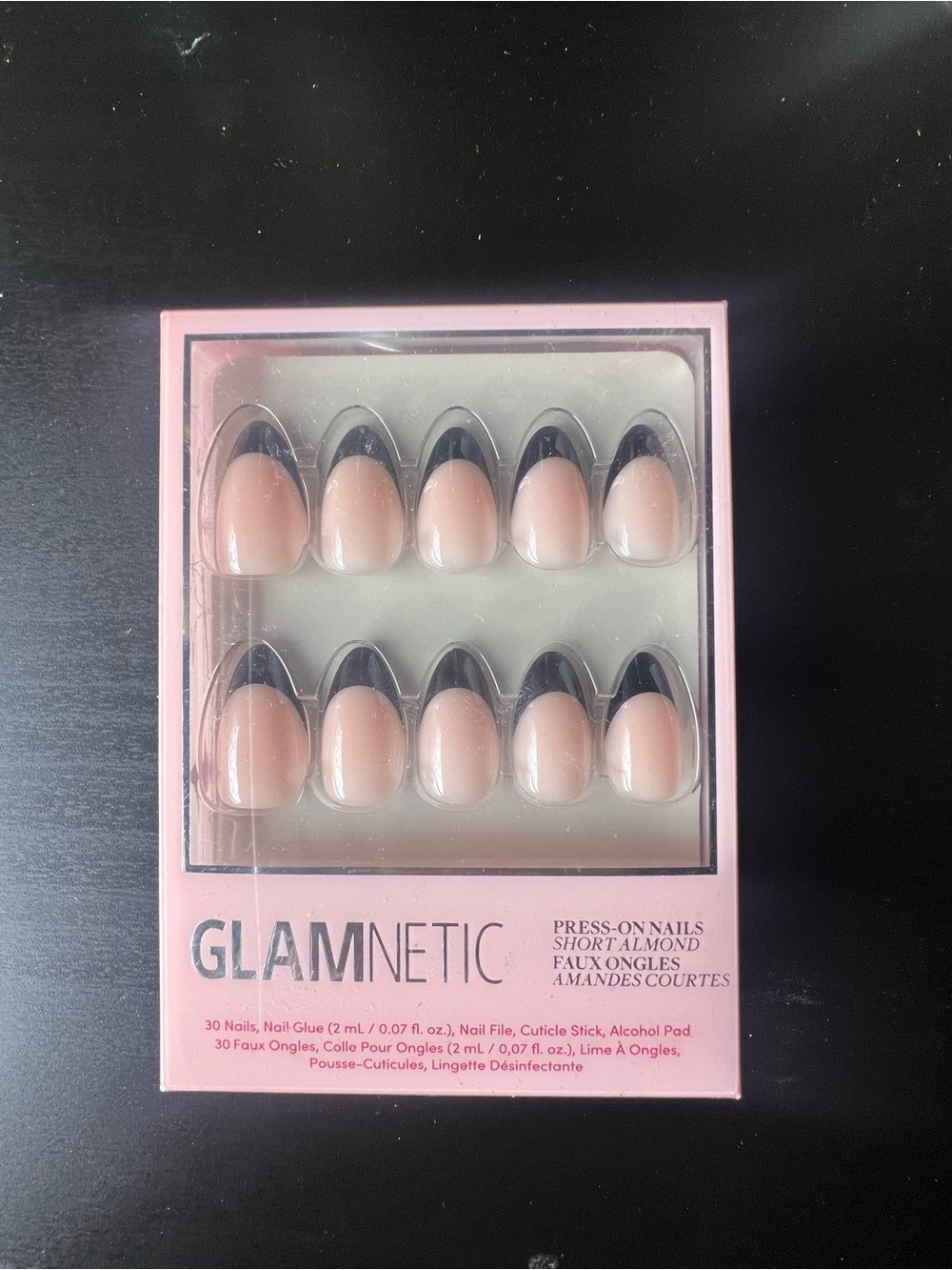 Glamnetic Press-On Nails Set of 3 Styles- Nude, Black & Blue - Picture 4 of 4